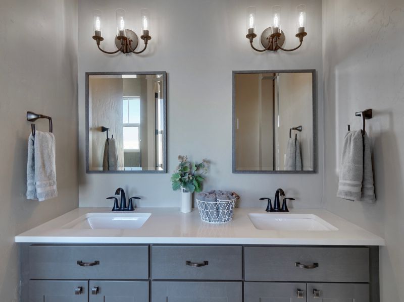 Elegant Vanity with Double Sinks